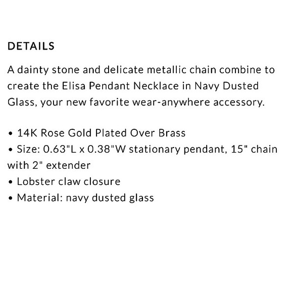 NEW Kendra Scott Rose Gold Elisa Necklace - Picture 4 of 9